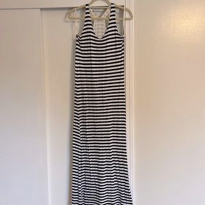 Splendid MED Navy/White stripped Razorback dress